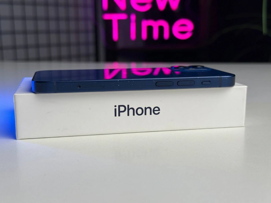 Б/У Apple iPhone 12 Mini 128GB Blue (MG8P3, MGE63) - Состояние: хороший | Аккумулятор: 100% | Комплектация: полный | Гарантія: 1 мес.