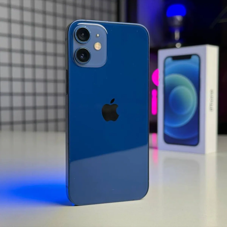 Б/У Apple iPhone 12 Mini 128GB Blue (MG8P3, MGE63) - Состояние: хороший | Аккумулятор: 100% | Комплектация: полный | Гарантія: 1 мес.