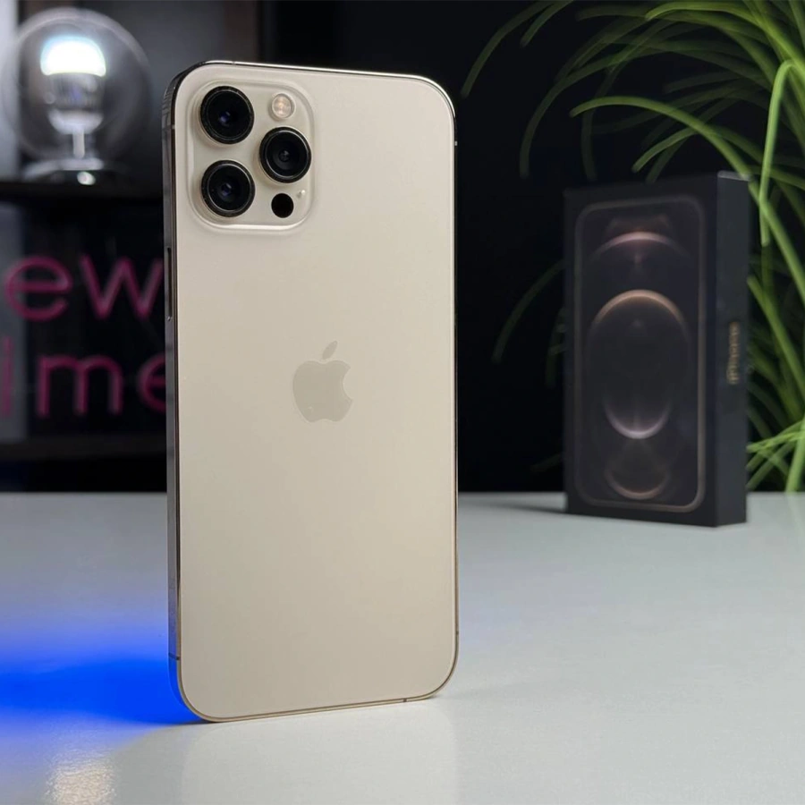 Б/У Apple iPhone 12 Pro Max 256GB Gold (MGCM3, MGDE3) - Состояние: хороший | Аккумулятор: 100% | Комплектация: полный | Гарантія: 1 мес.