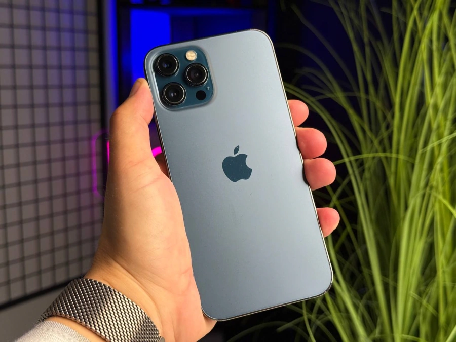 ВЖИВАНИЙ iPhone 12 Pro Max 256GB Pacific Blue (MGCN3, MGDF3) | Стан: задовільний (мінялось скло) | Акумулятор: 100% | Гарантія: 1 місяць | Комплект: кабель