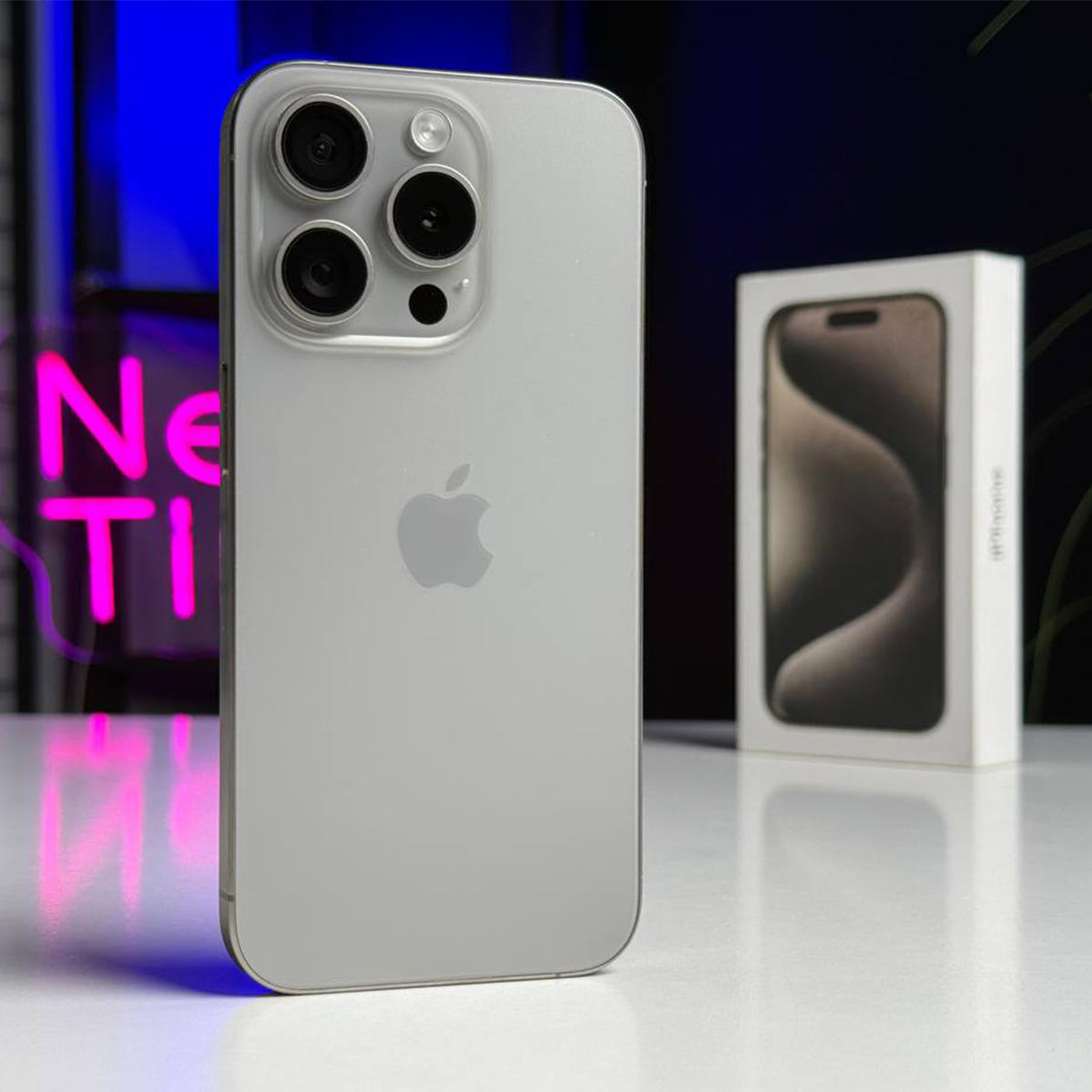 Б/У Apple iPhone 15 Pro 256GB Natural Titanium (MTV53) - Состояние: идеальный | Аккумулятор: 88% | Комплектация: полный | Гарантія: 1 мес.