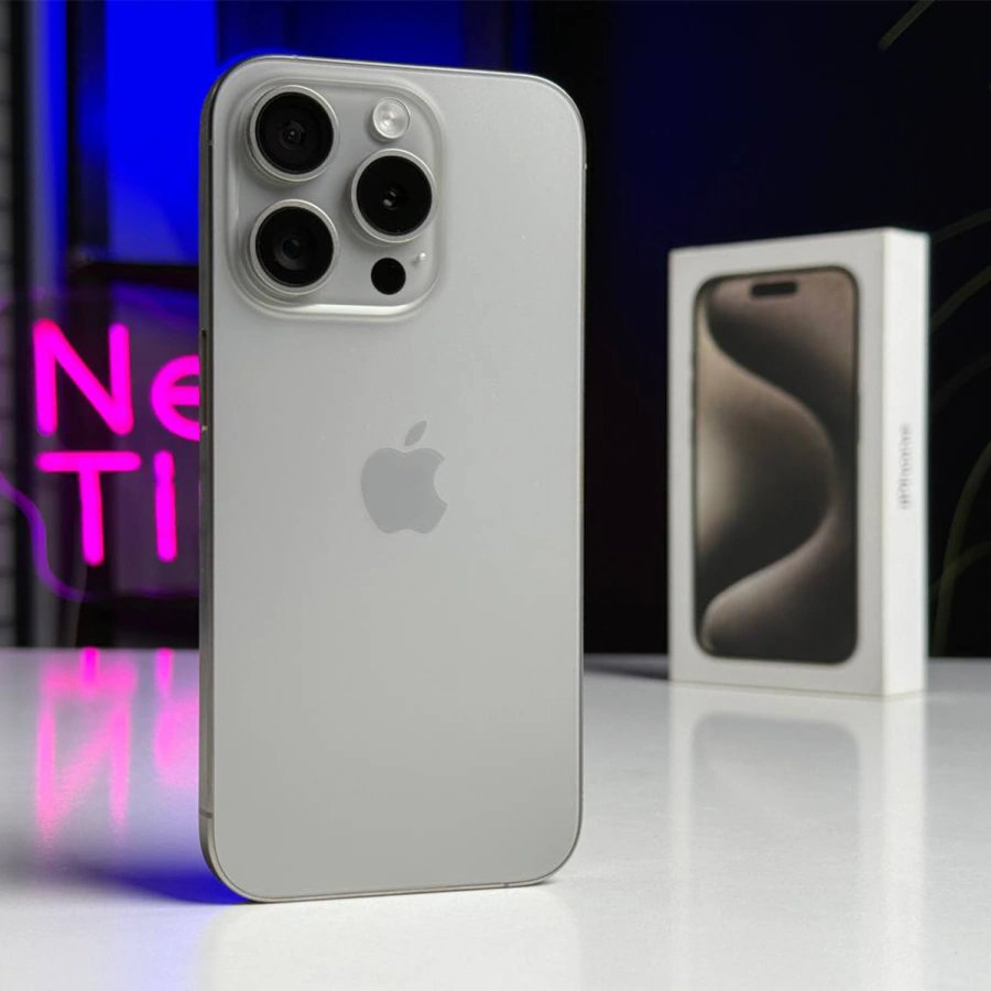 ВЖИВАНИЙ Apple iPhone 15 Pro 256GB Natural Titanium (MTV53) - Стан: ідеальний | Акумулятор: 88% | Комплектація: повний | Гарантія: 1 міс.