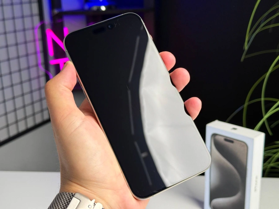 ВЖИВАНИЙ Apple iPhone 15 Pro Max 512GB Natural Titanium (MU7E3) - Стан: гарний | Акумулятор: 96% | Комплектація: повний | Гарантія: 3 міс.