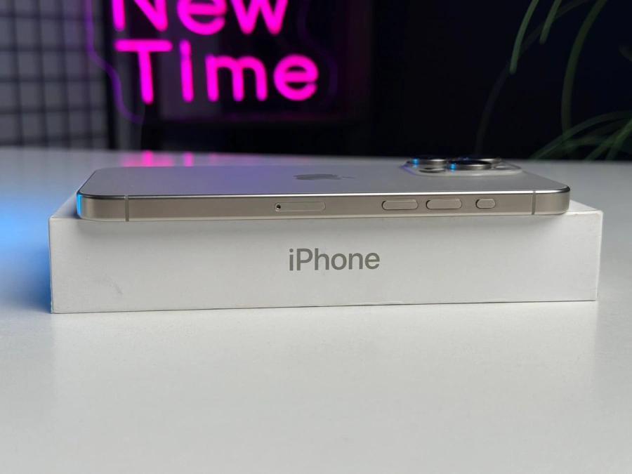 ВЖИВАНИЙ Apple iPhone 15 Pro Max 512GB Natural Titanium (MU7E3) - Стан: гарний | Акумулятор: 96% | Комплектація: повний | Гарантія: 3 міс.
