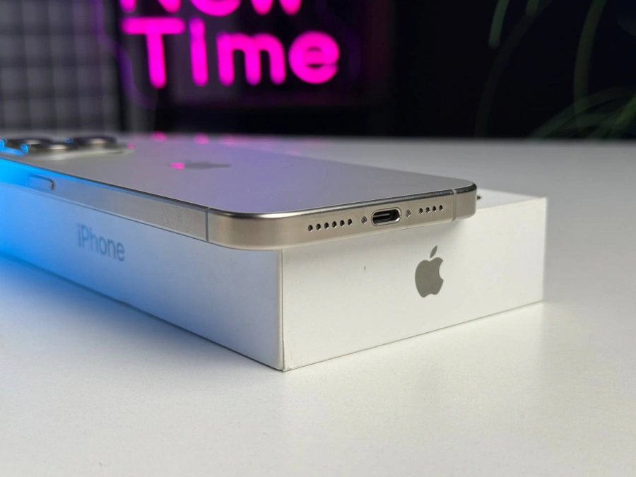 ВЖИВАНИЙ Apple iPhone 15 Pro Max 512GB Natural Titanium (MU7E3) - Стан: гарний | Акумулятор: 96% | Комплектація: повний | Гарантія: 3 міс.