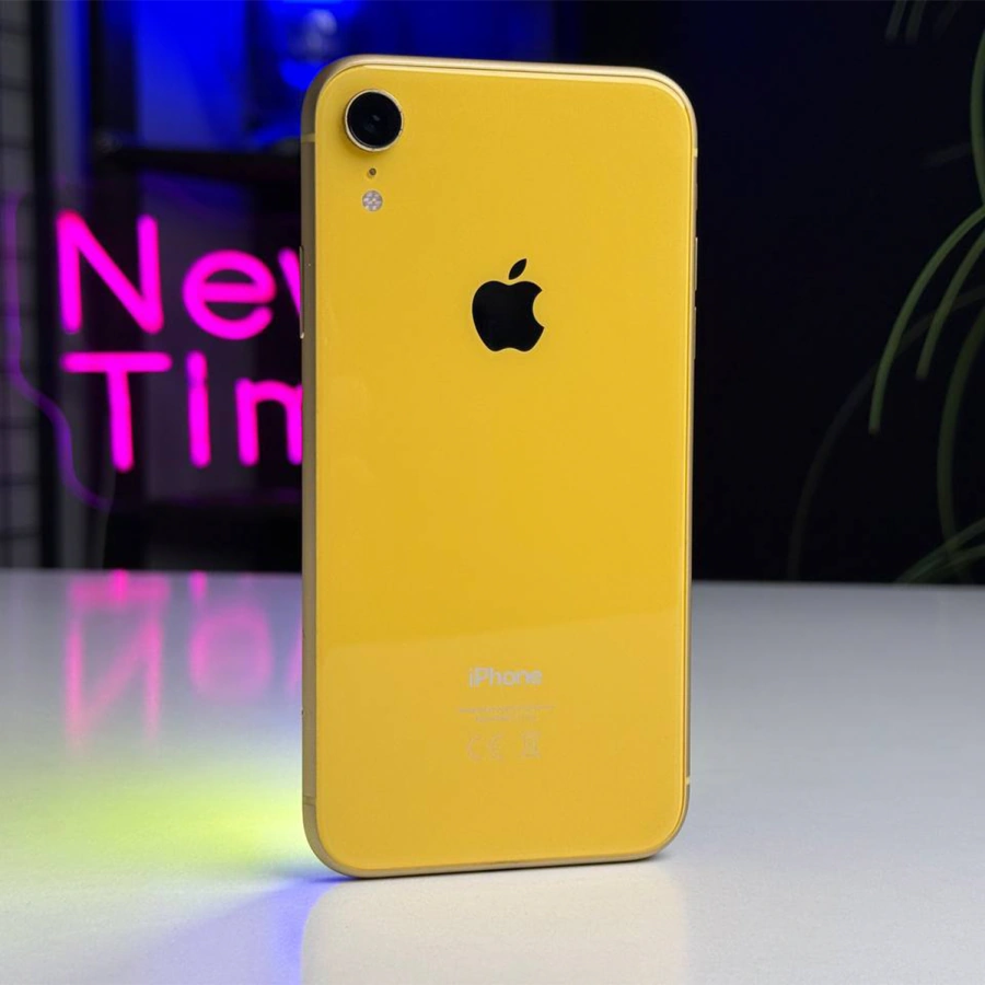 Б/У Apple iPhone XR 128GB Yellow (MRYF2) - Состояние: хороший | Аккумулятор: 100% | Комплектация: iPhone, кабель | Гарантія: 1 мес.