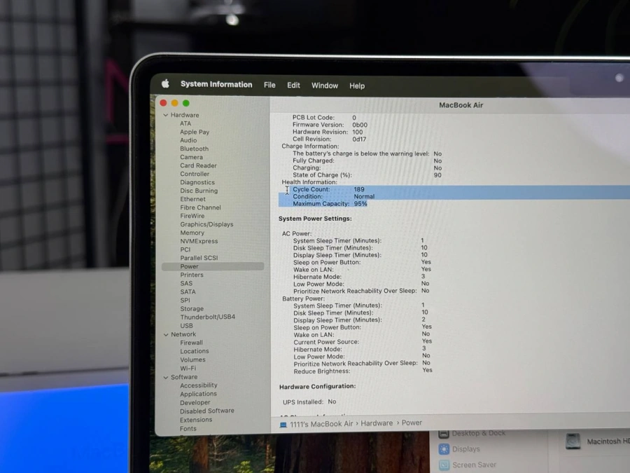 ВЖИВАНИЙ MacBook Air 15" M2/8GB/512GB Silver 2023 (MQKT3) - Стан: гарний | Акумулятор: 95% | Комплектація: повний | Гарантія: 3 міс.