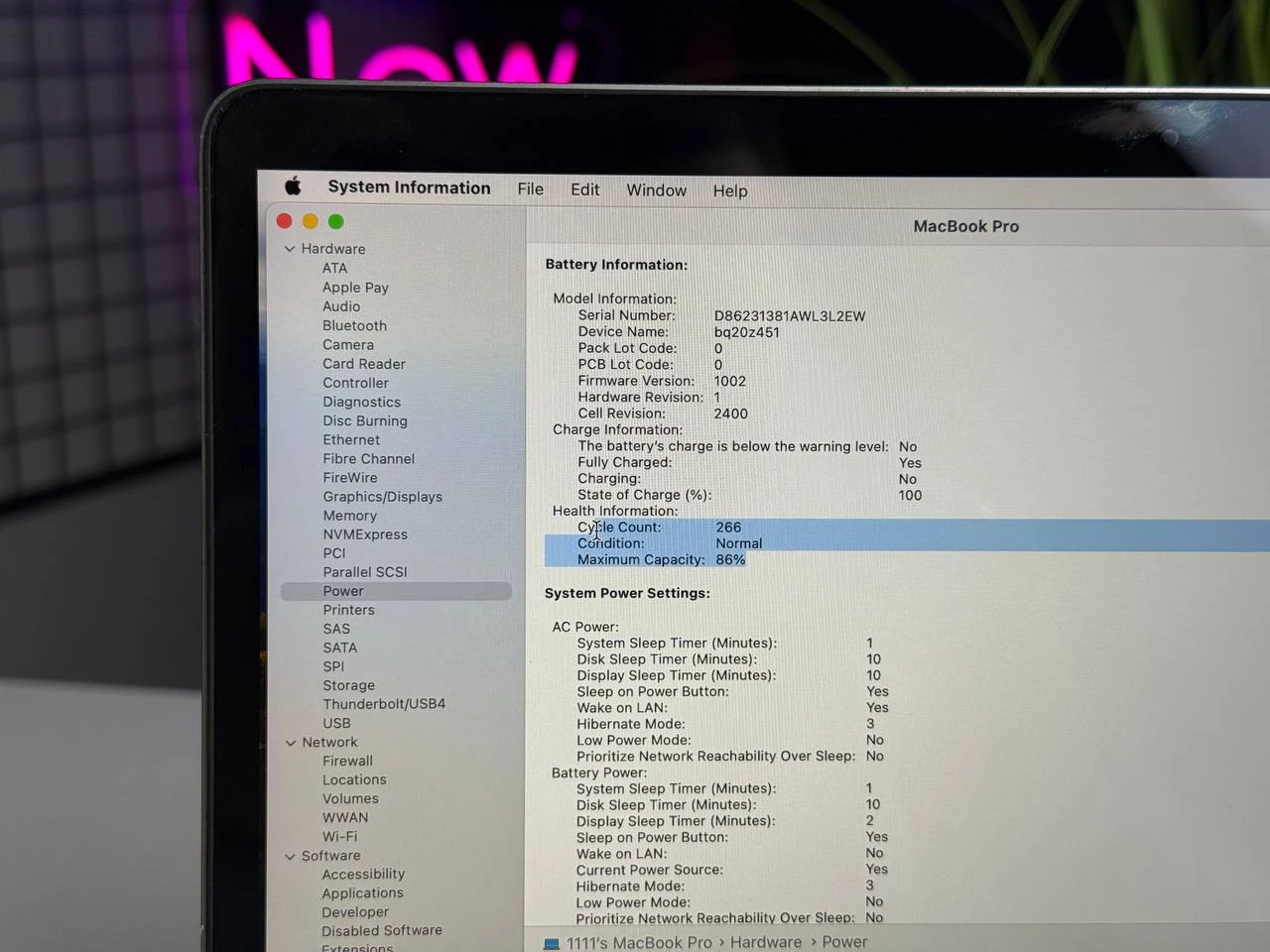 ВЖИВАНИЙ MacBook Pro 13" Space Gray 2022 (Z16R0005V) - Стан: гарний | Акумулятор: 84% | Комплектація: повний | Гарантія: 1 міс.