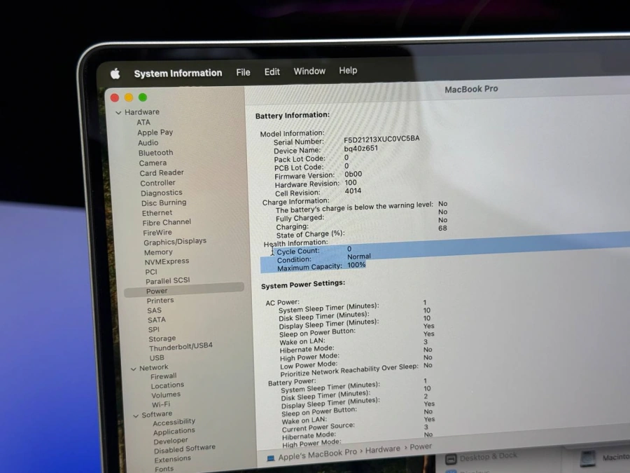 ВЖИВАНИЙ MacBook Pro 16" Silver (MK1H3) 2021 - Стан: гарний | Акумулятор: 100% | Комплектація: повний | Гарантія: 3 міс.