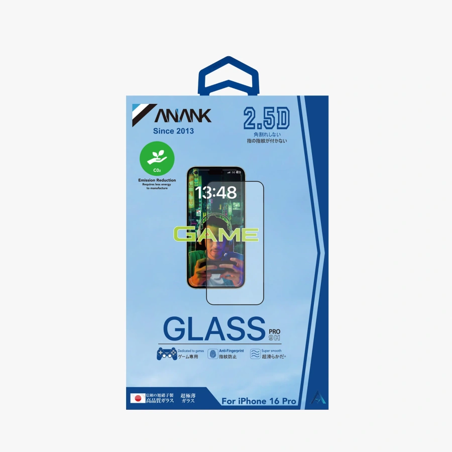 Защитное стекло Anank 2.5D Anti-Fingerprint Glass для iPhone 16 Pro Max (2003205)