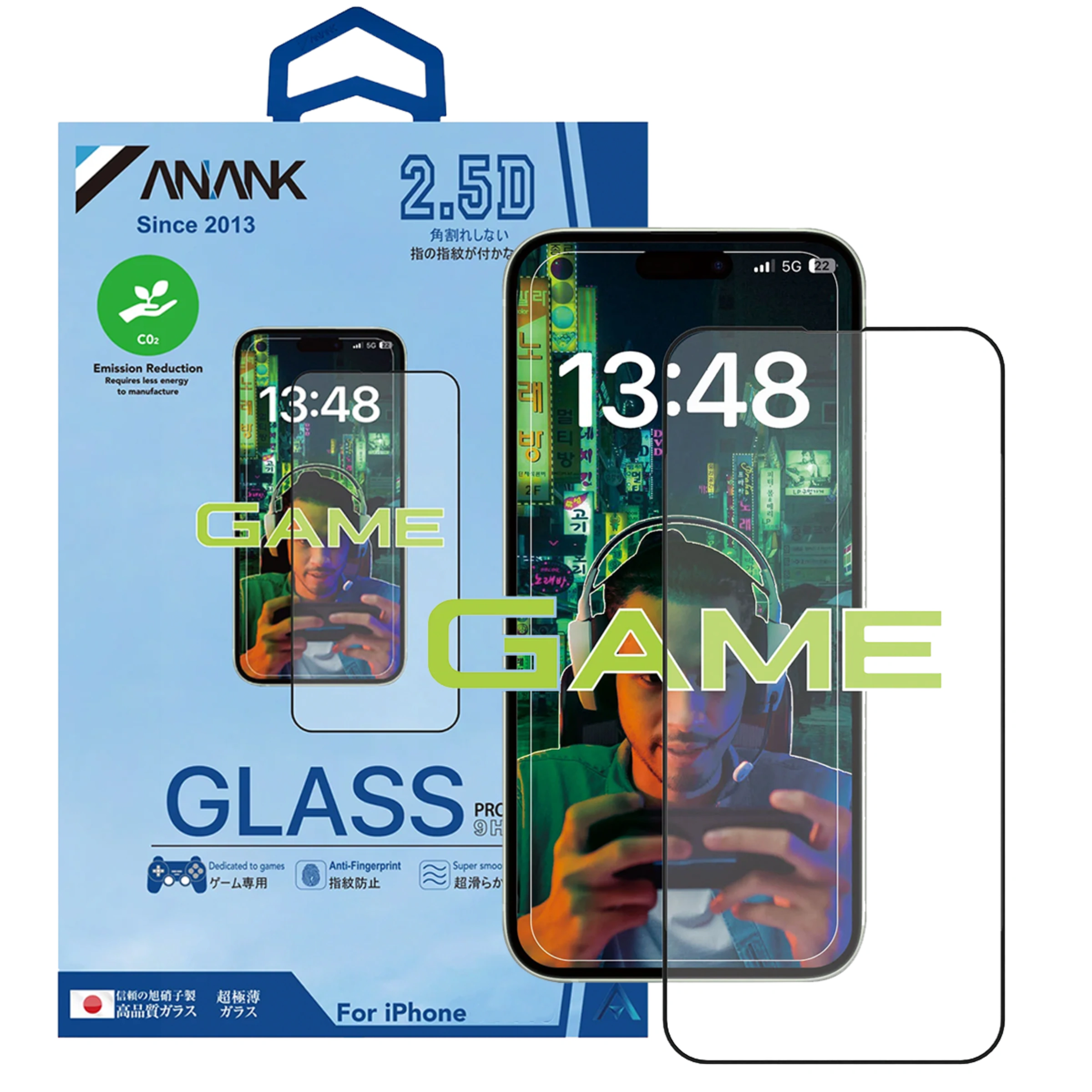 Захисне скло Anank 2.5D Anti-Fingerprint Glass для iPhone 16 Pro Max (2003205)