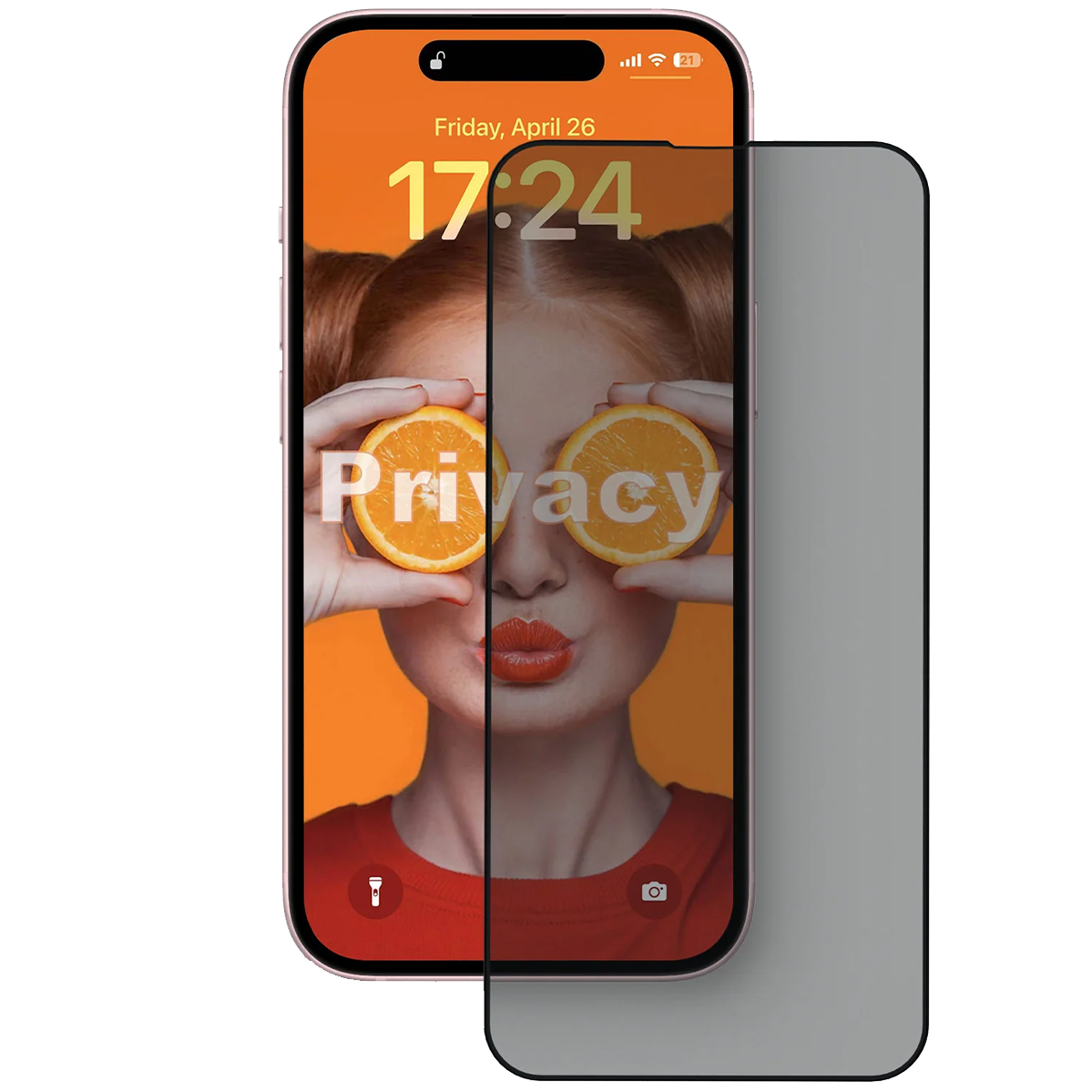 Защитное стекло Anank 2.5D Privacy 1шт/ Curved Clear 1шт Glass with installation box для iPhone 16 Pro (2003115)