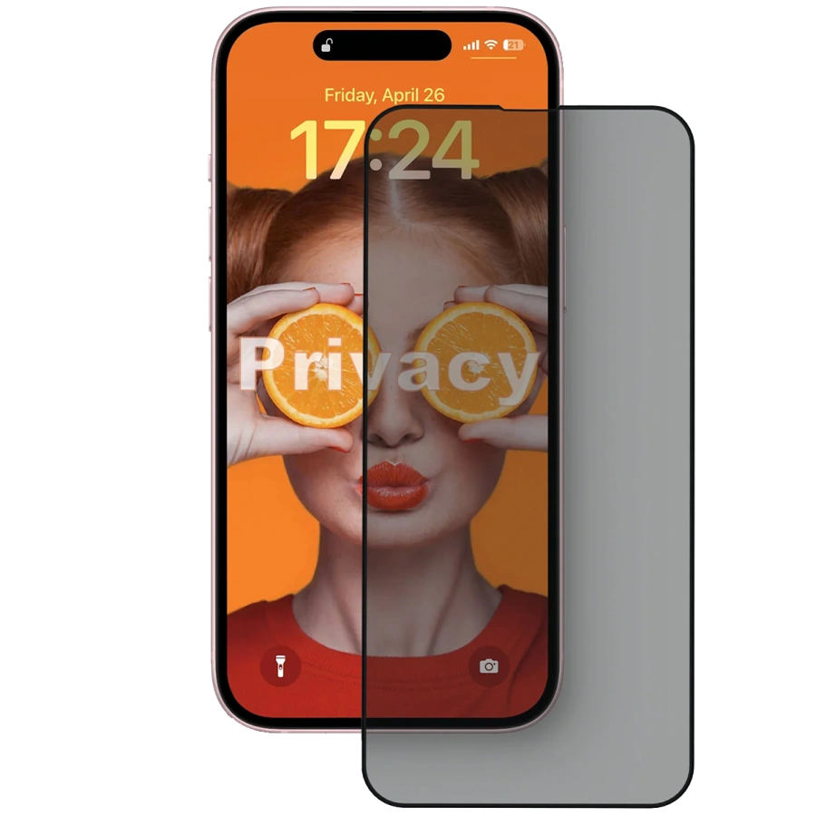 Защитное стекло Anank 2.5D Privacy 1шт/Curved Clear 1шт Glass with installation box для iPhone 16 Pro Max (2003215)
