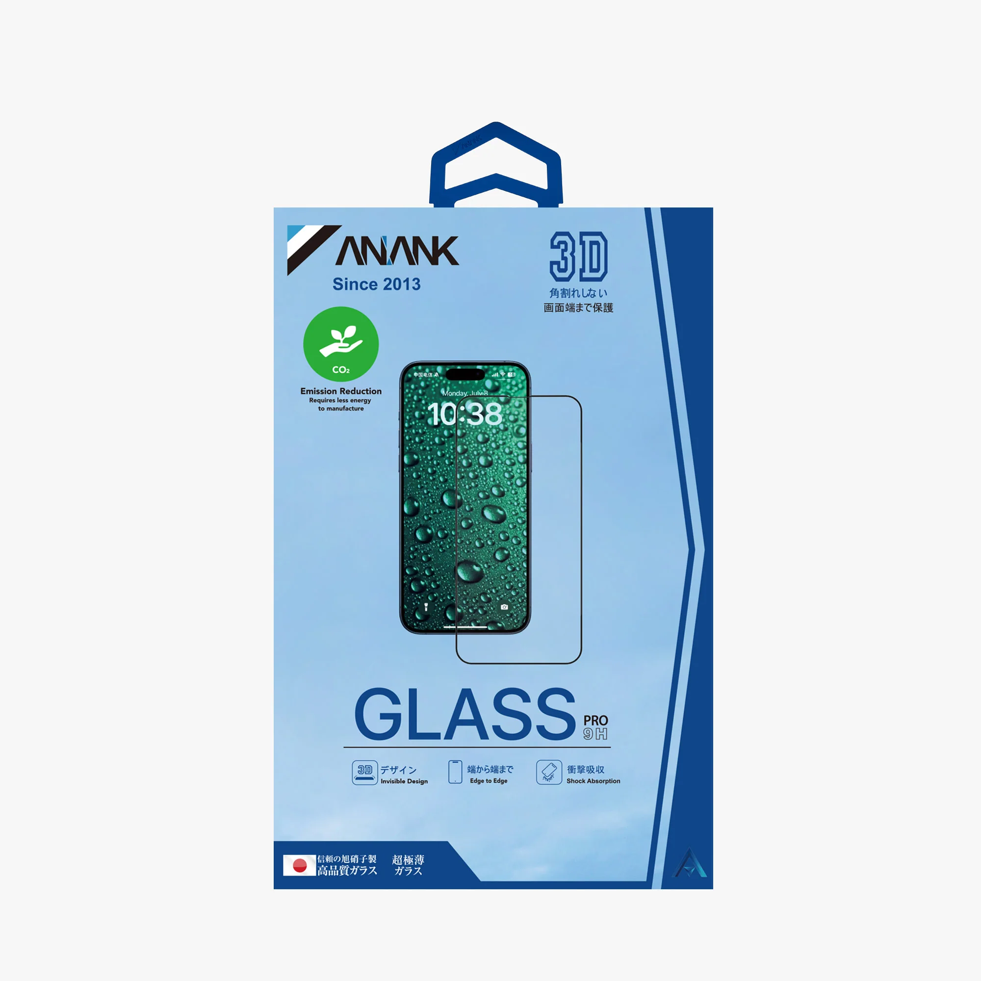 Защитное стекло Anank 3D Invisible Glass для iPhone 16 Pro Max (2003213)