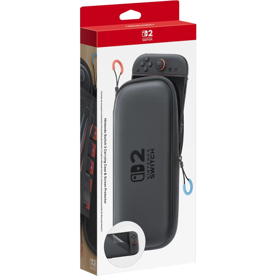 Защитный чехол и защитная пленка Nintendo Switch 2 Carrying Case & Screen Protector (00045496886073)