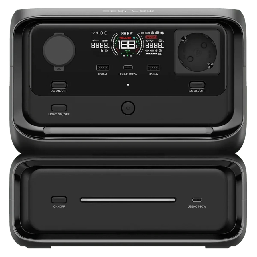 Портативна зарядна станція EcoFlow RIVER 3 Max | 572Wh 600W (EFRIVER3Max-EU-CBOX)