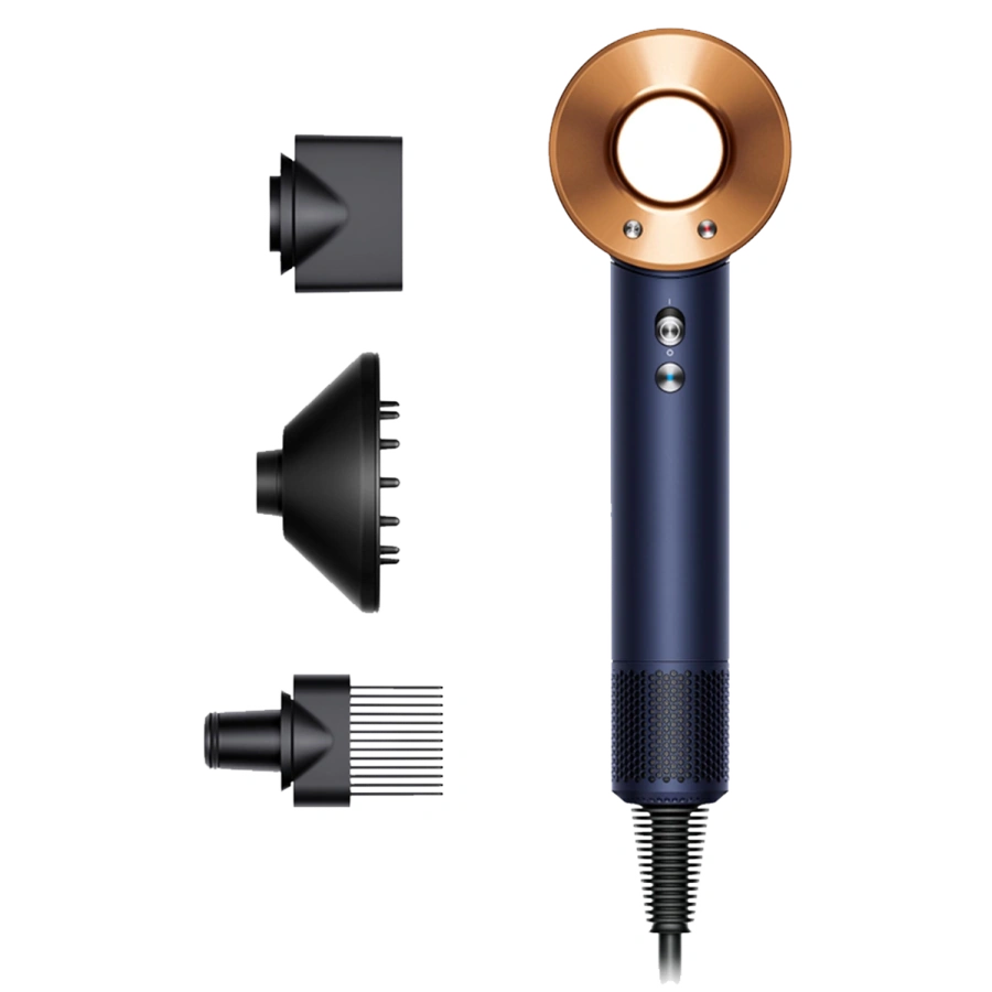 Фен для волосся Dyson Supersonic HD07 Curly+Coily - Prussian Blue/Rich Copper (113312-01) EU