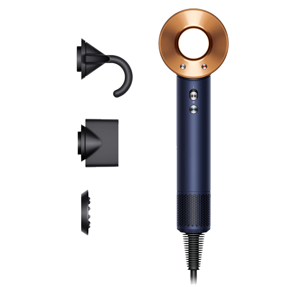 Фен для волосся Dyson Supersonic HD07 Straight+Wavy - Prussian Blue/Rich Copper (113277-01) EU