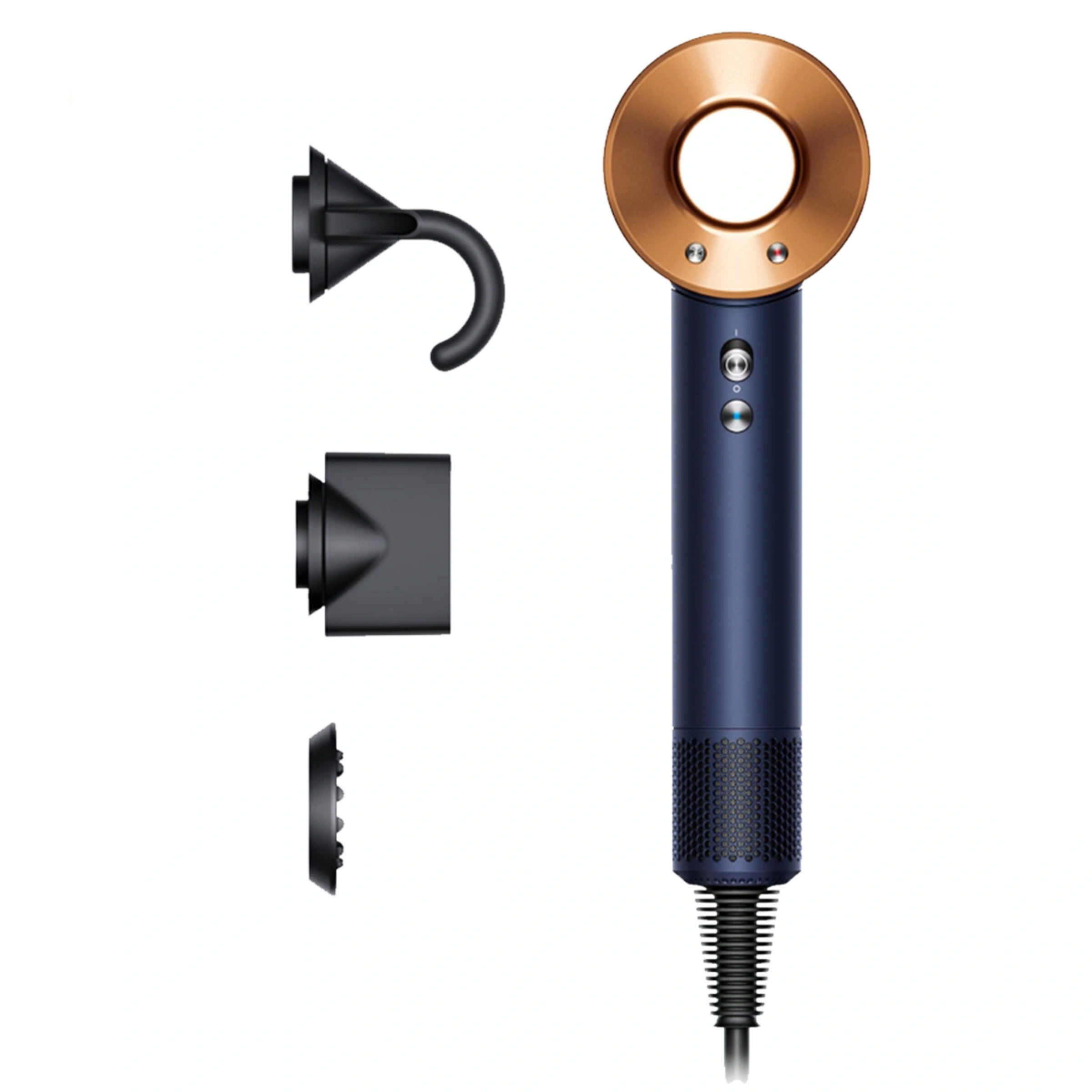 Фен для волос Dyson Supersonic HD07 Straight+Wavy - Prussian Blue/Rich Copper (113277-01) EU