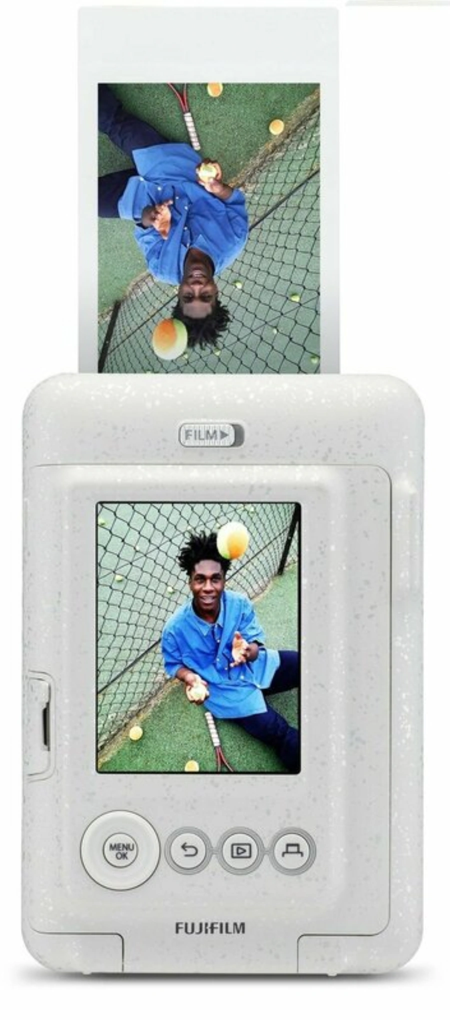 Фотокамера миттєвого друку Fujifilm Instax Mini LiPlay - Stone White (16631758)