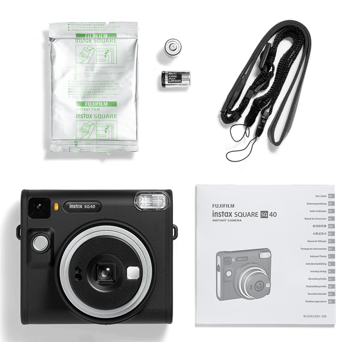 Фотокамера миттєвого друку Fujifilm Instax Square SQ40 - Black (16802802)
