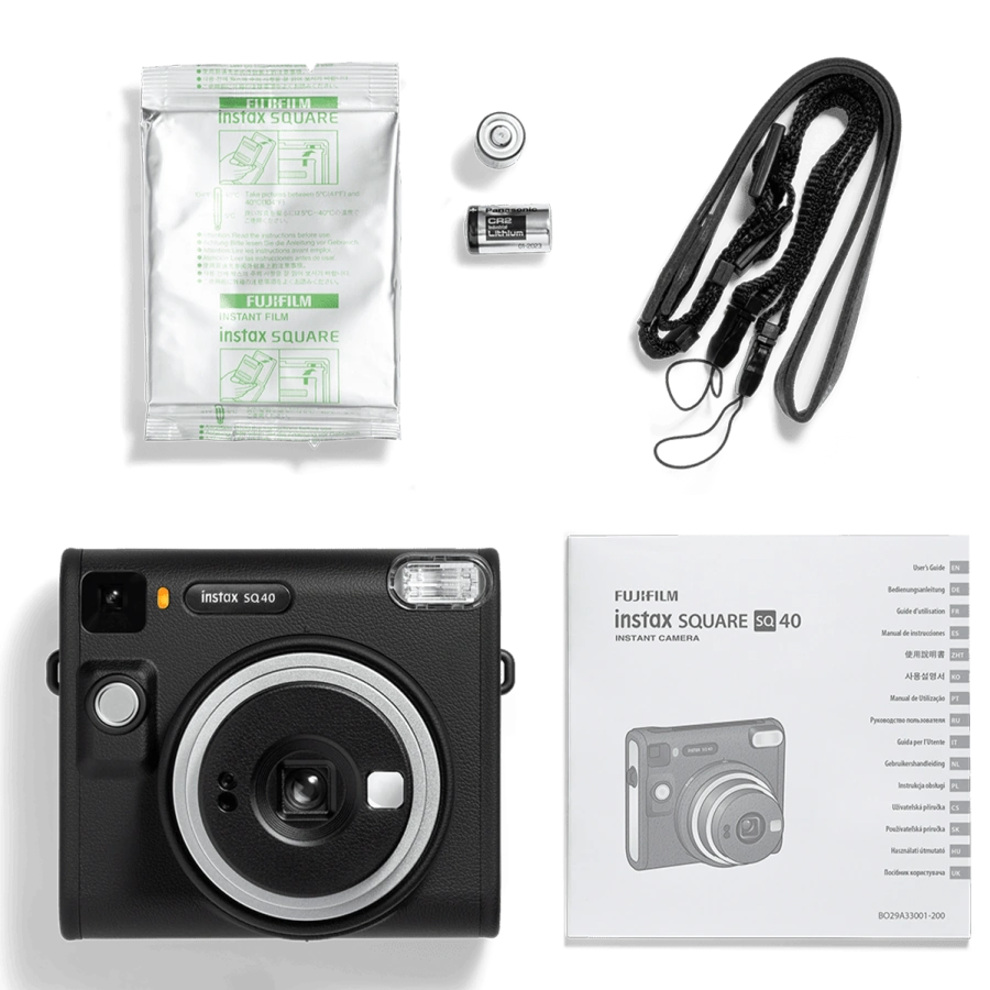 Фотокамера миттєвого друку Fujifilm Instax Square SQ40 - Black (16802802)