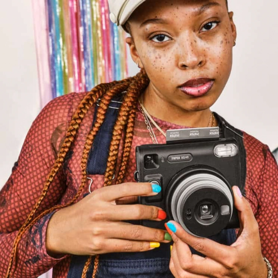 Фотокамера миттєвого друку Fujifilm Instax Square SQ40 - Black (16802802)