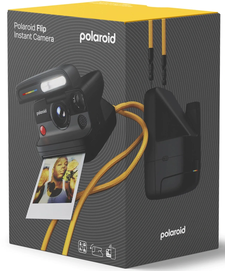 Фотокамера миттєвого друку Polaroid Flip - Black (009152)