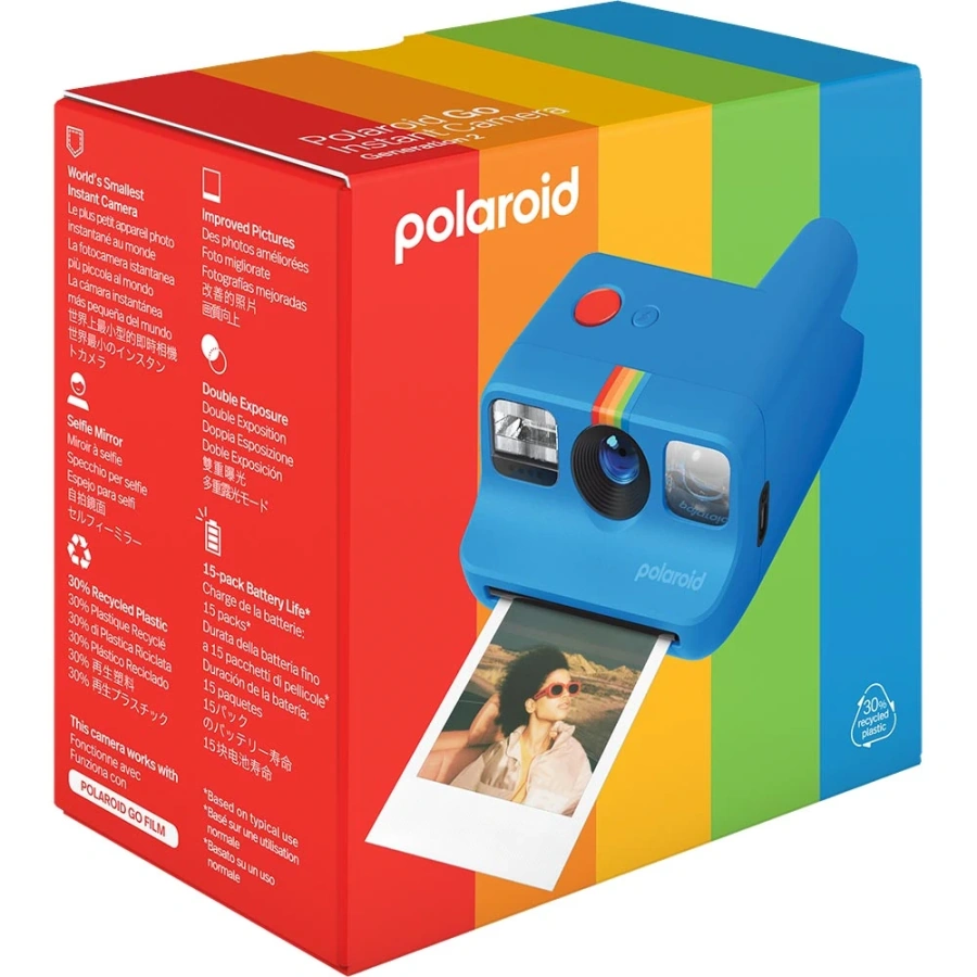Фотокамера миттєвого друку Polaroid Go Gen 2 - Blue (9147)