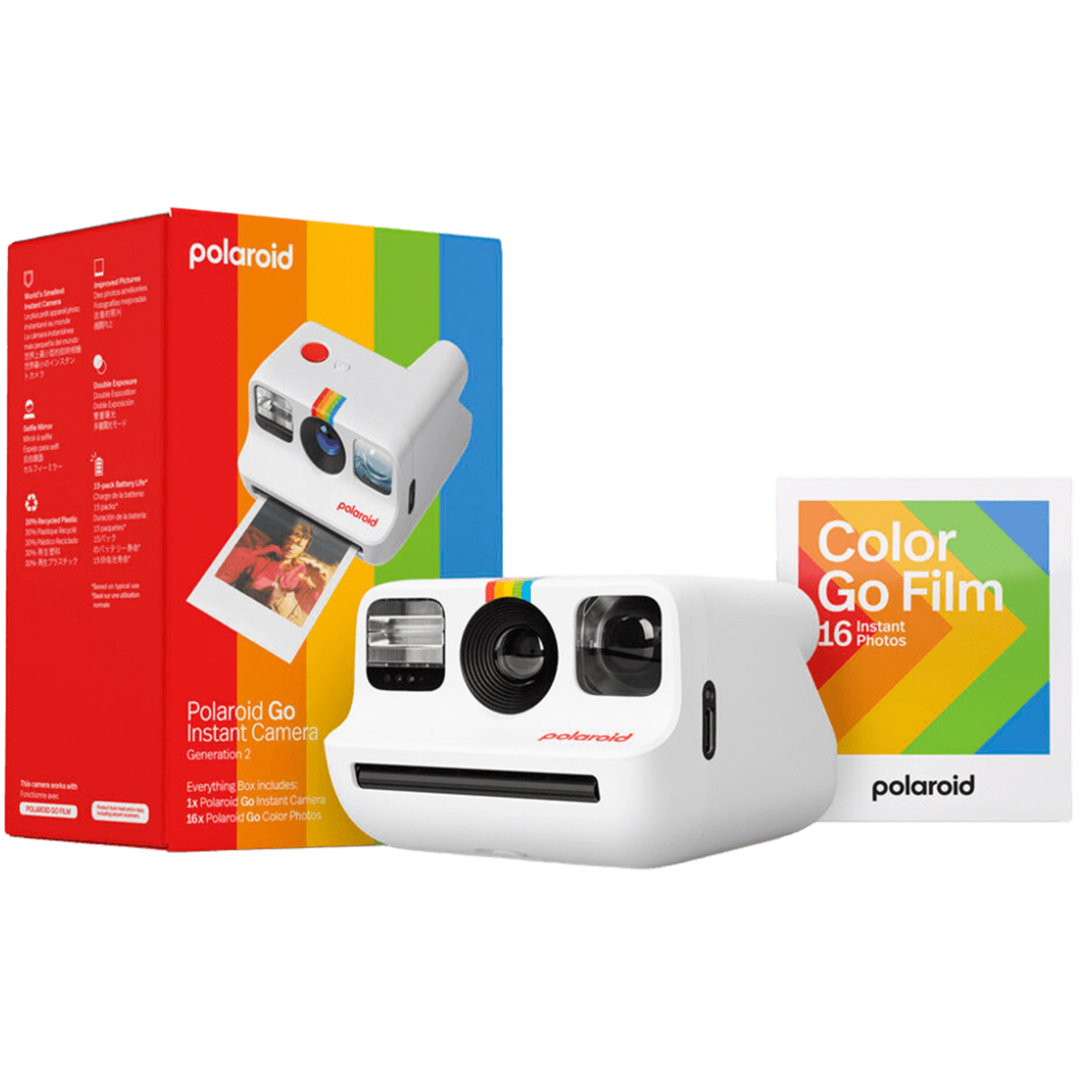 Фотокамера миттєвого друку Polaroid Go Gen 2 Everything Box [Starter Set] - White (006282)