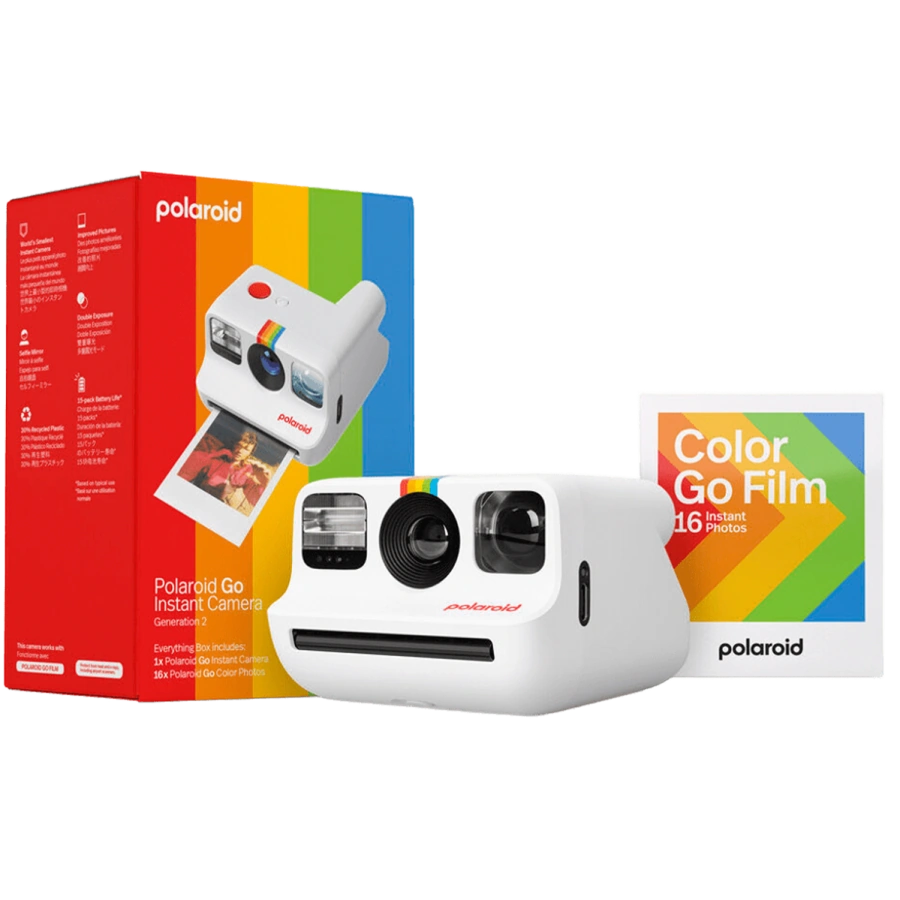 Фотокамера миттєвого друку Polaroid Go Gen 2 Everything Box [Starter Set] - White (006282)