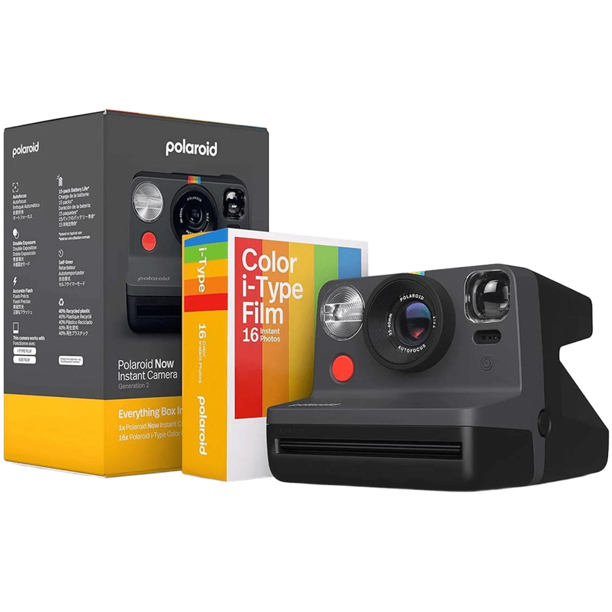 Фотокамера миттєвого друку Polaroid Now Gen 2 Everything Box - Black (6248)