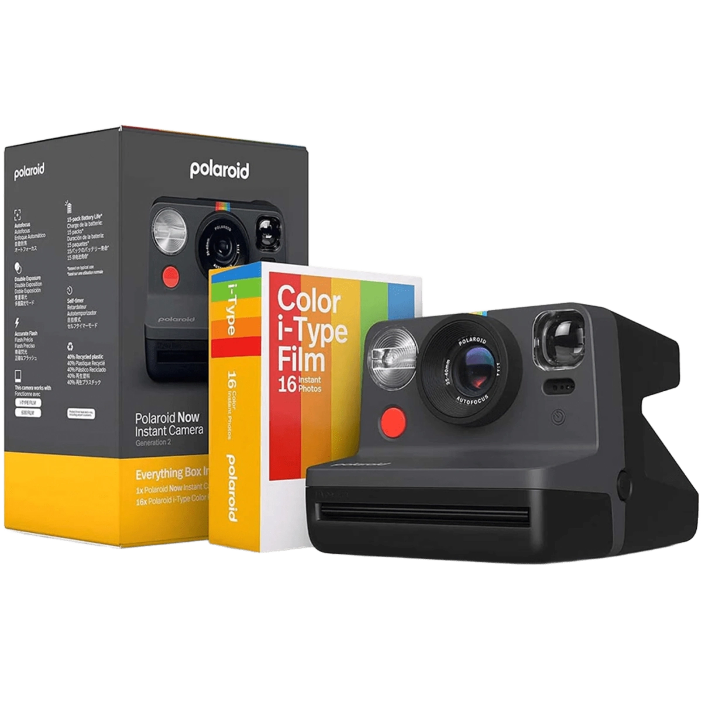 Фотокамера мгновенной печати Polaroid Now Gen 2 Everything Box - Black (6248)