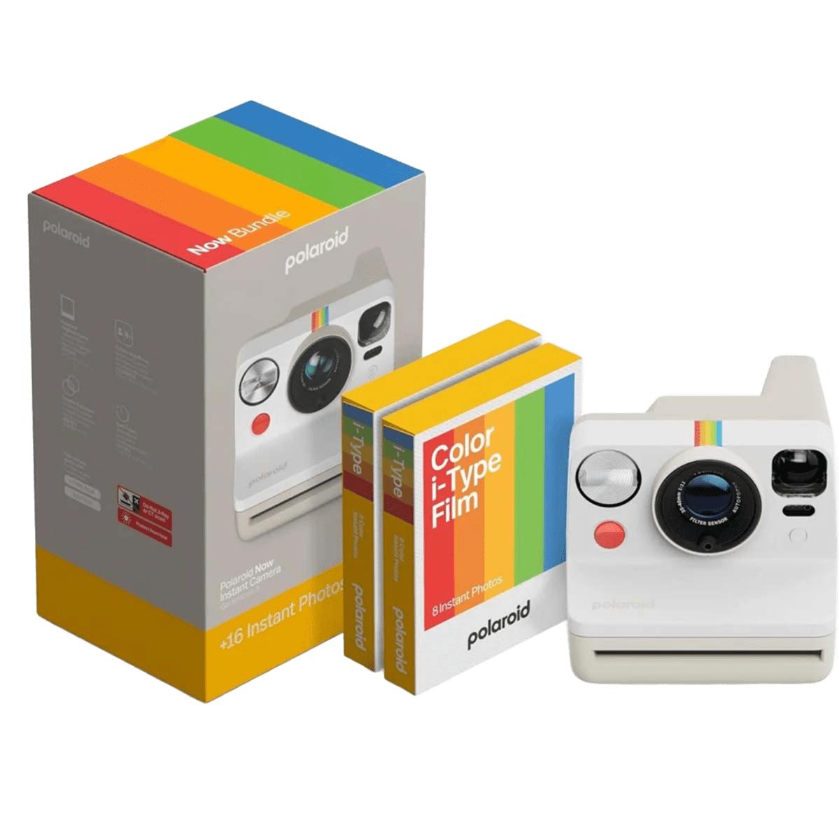 Фотокамера миттєвого друку Polaroid Now Gen 3 E-box - Pebble White (006561)