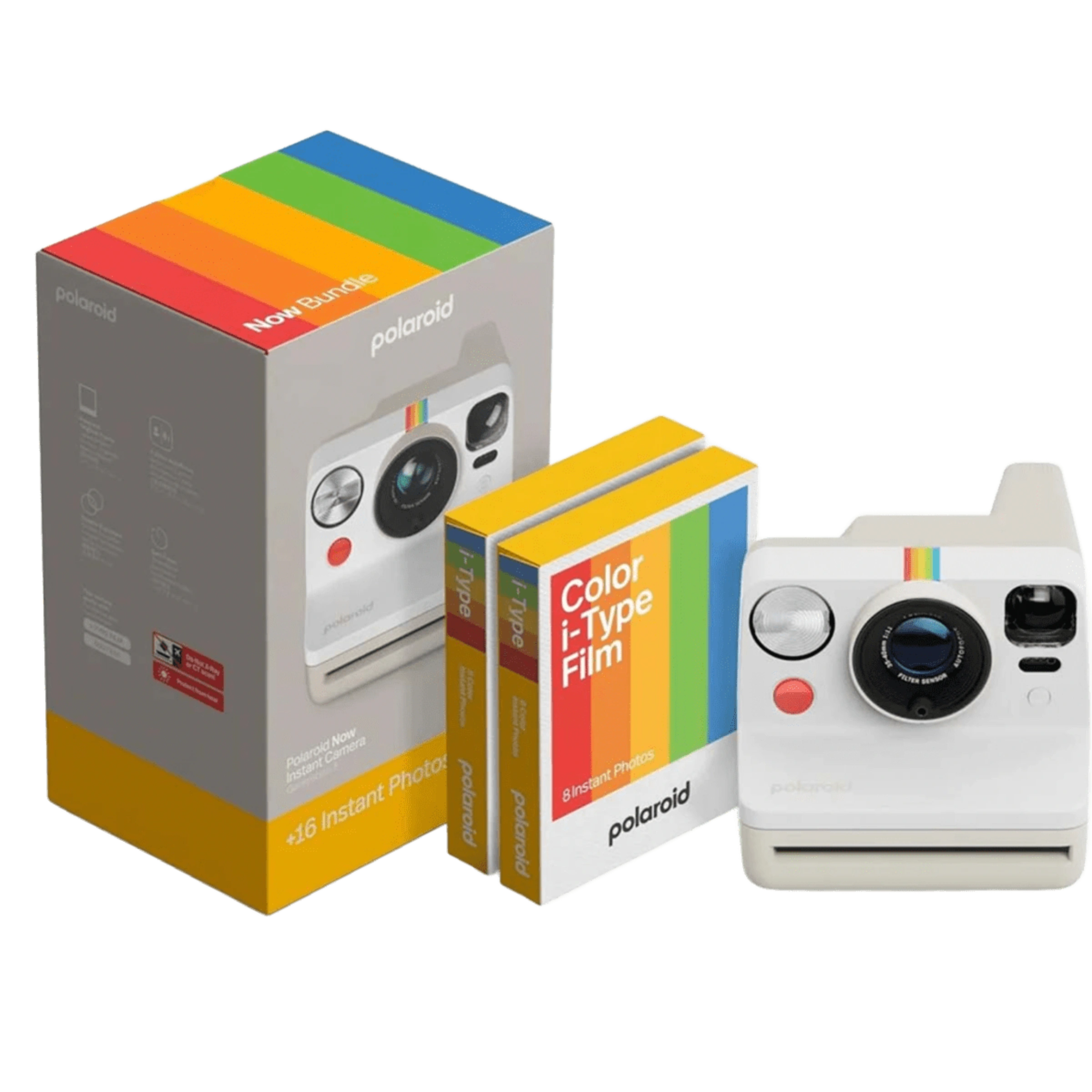 Фотокамера миттєвого друку Polaroid Now Gen 3 E-box - Pebble White (006561)