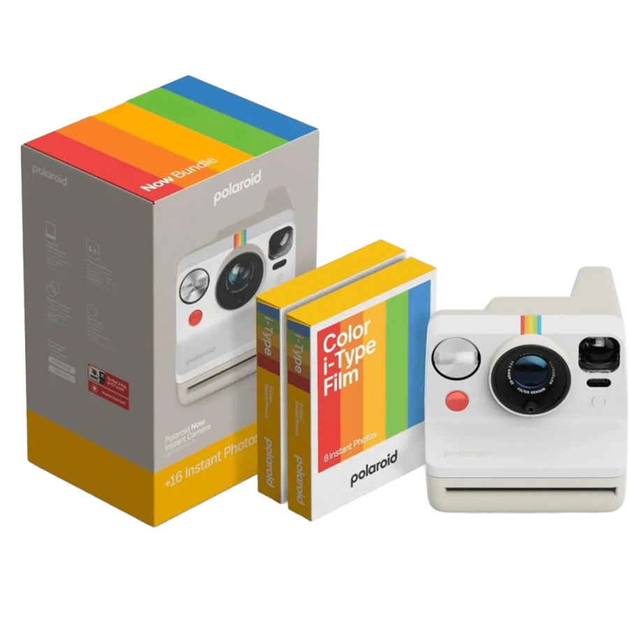 Фотокамера миттєвого друку Polaroid Now Gen 3 E-box - Pebble White (006561)