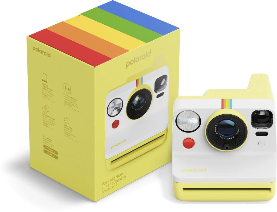 Фотокамера миттєвого друку Polaroid Now Gen 3 - Yellow (009158)