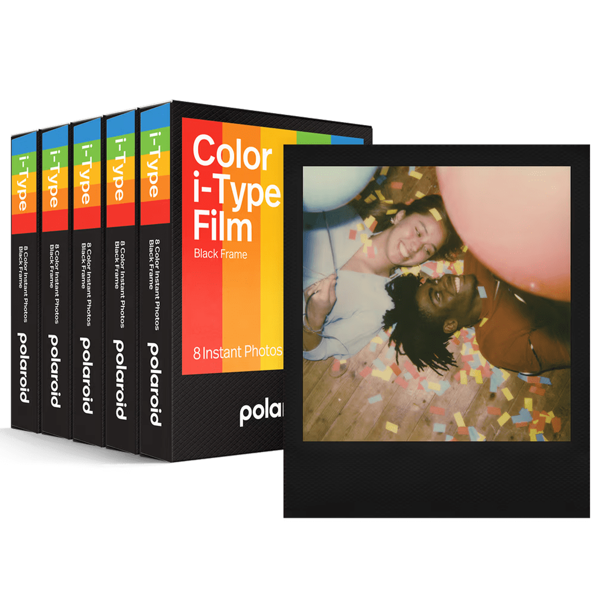 Фотоплівка Polaroid Color i-Type Black Frame Film Five Pack [40 кадрів] (6019-5X)