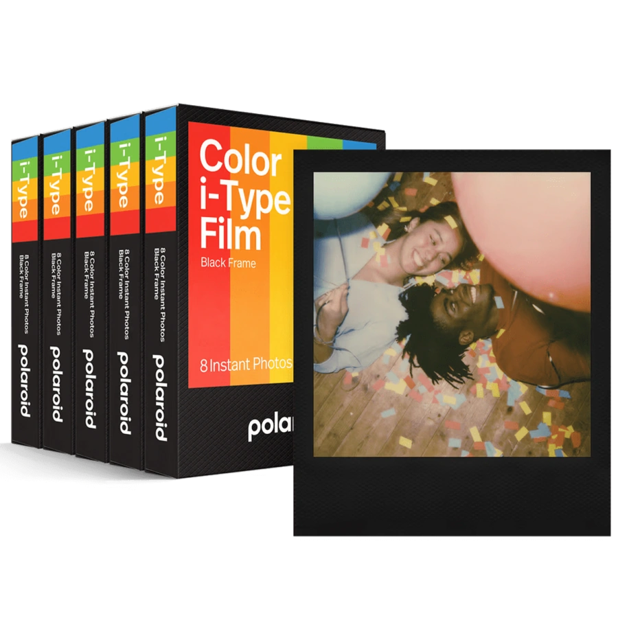 Фотоплівка Polaroid Color i-Type Black Frame Film Five Pack [40 кадрів] (6019-5X)