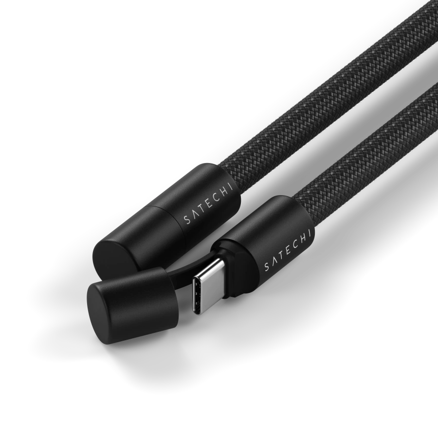 Кабель-ремінець для зарядки та носіння телефону Satechi OntheGo USB-C Lanyard Cable 1.5 m 60W - Black (ST-LOTGLK)