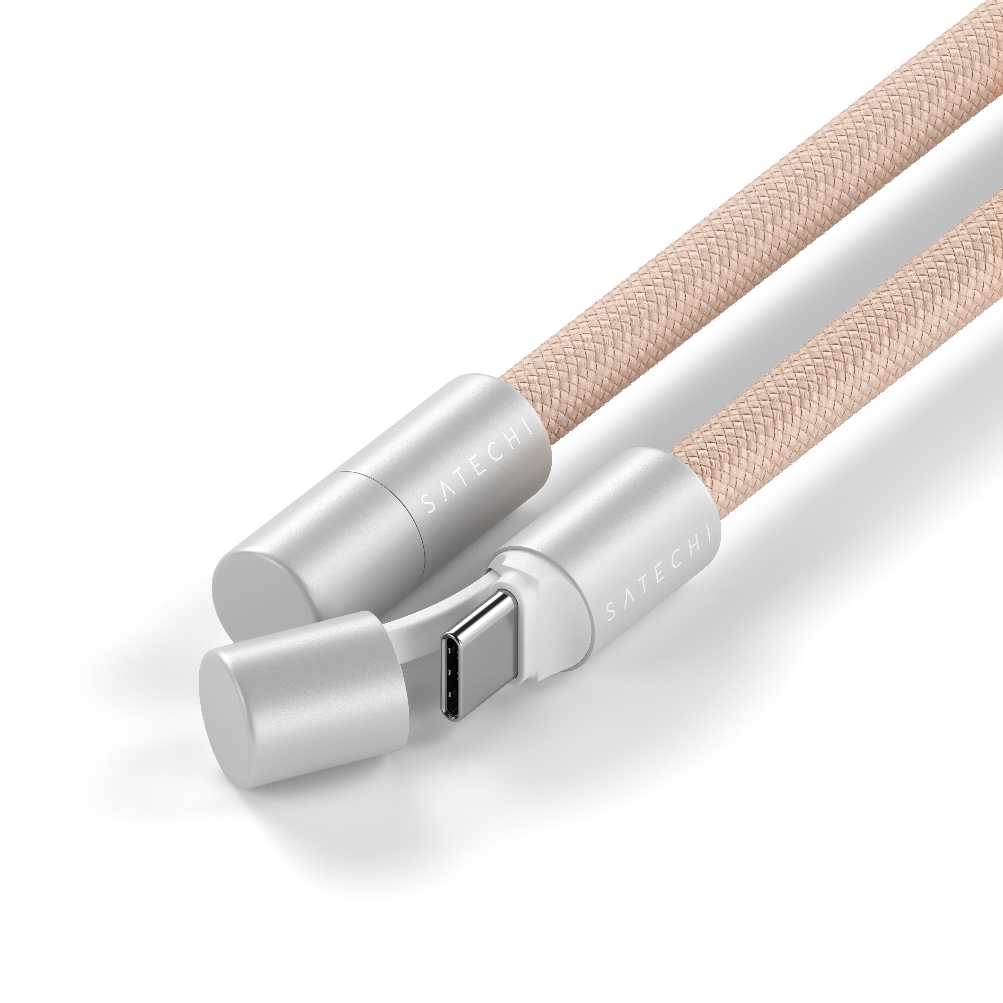 Кабель-ремінець для зарядки та носіння телефону Satechi OntheGo USB-C Lanyard Cable - Desert Rose (ST-LOTGLR)
