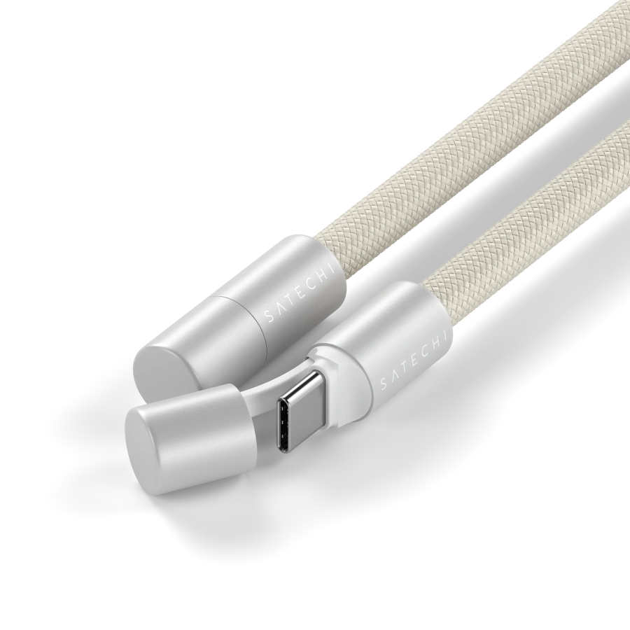 Кабель-ремінець для зарядки та носіння телефону Satechi OntheGo USB-C Lanyard Cable 1.5 m 60W - Sand (ST-LOTGLW)