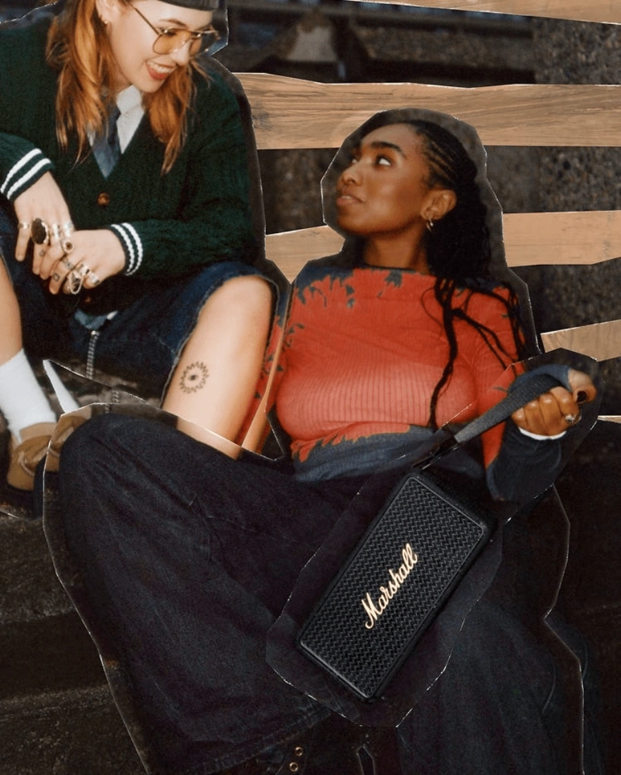 Колонка Marshall Middleton II Black and Brass (1007428)