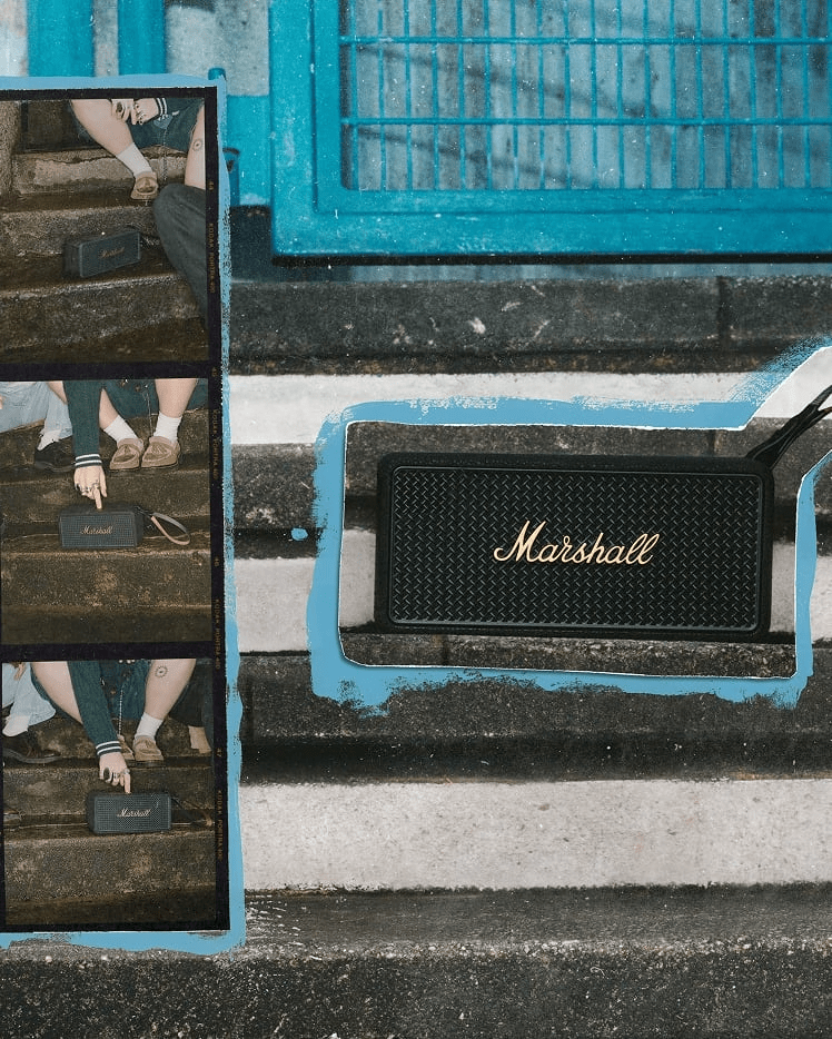 Колонка Marshall Middleton II Black and Brass (1007428)
