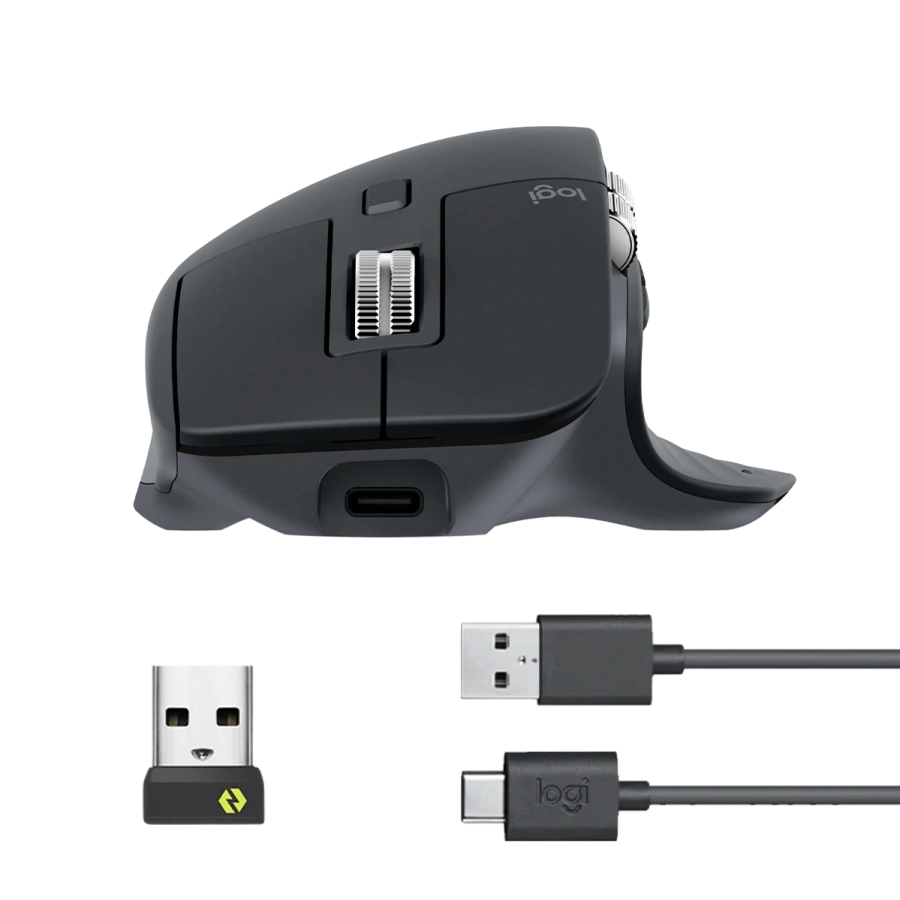 Мышь Logitech MX Master 3S Ergonomic Mouse - Graphite (910-006557)