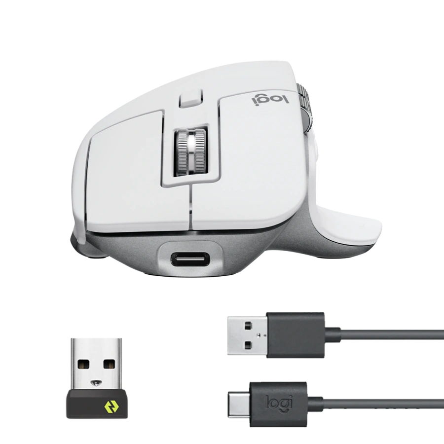 Мышь Logitech MX Master 3S Ergonomic Mouse - Pale Grey (910-006560)