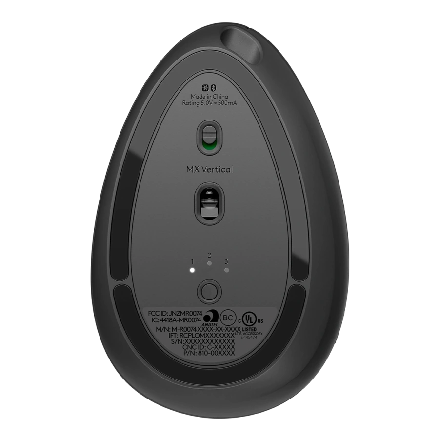 Мышь Logitech MX Vertical Ergonomic Mouse - Graphite (910-005447, 910-005448)