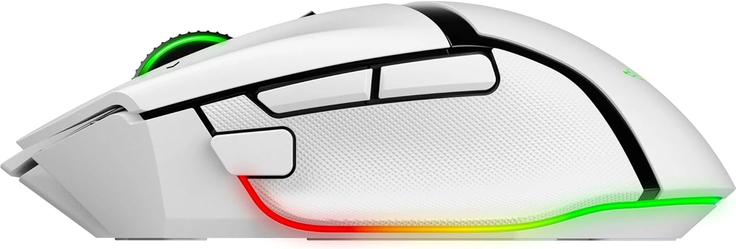 Миша Razer Basilisk V3 Pro 35K Fully Customizable Wireless Ergonomic RGB Gaming Mouse - White (RZ01-05240200-R3G1)