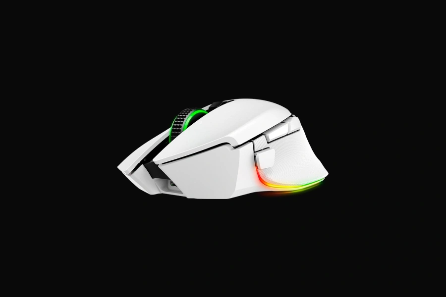 Мышь Razer Basilisk V3 Pro 35K Fully Customizable Wireless Ergonomic RGB Gaming Mouse - White (RZ01-05240200-R3G1)