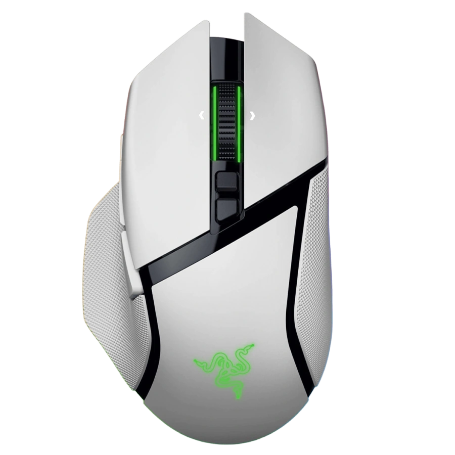 Мышь Razer Basilisk V3 Pro 35K Fully Customizable Wireless Ergonomic RGB Gaming Mouse - White (RZ01-05240200-R3G1)